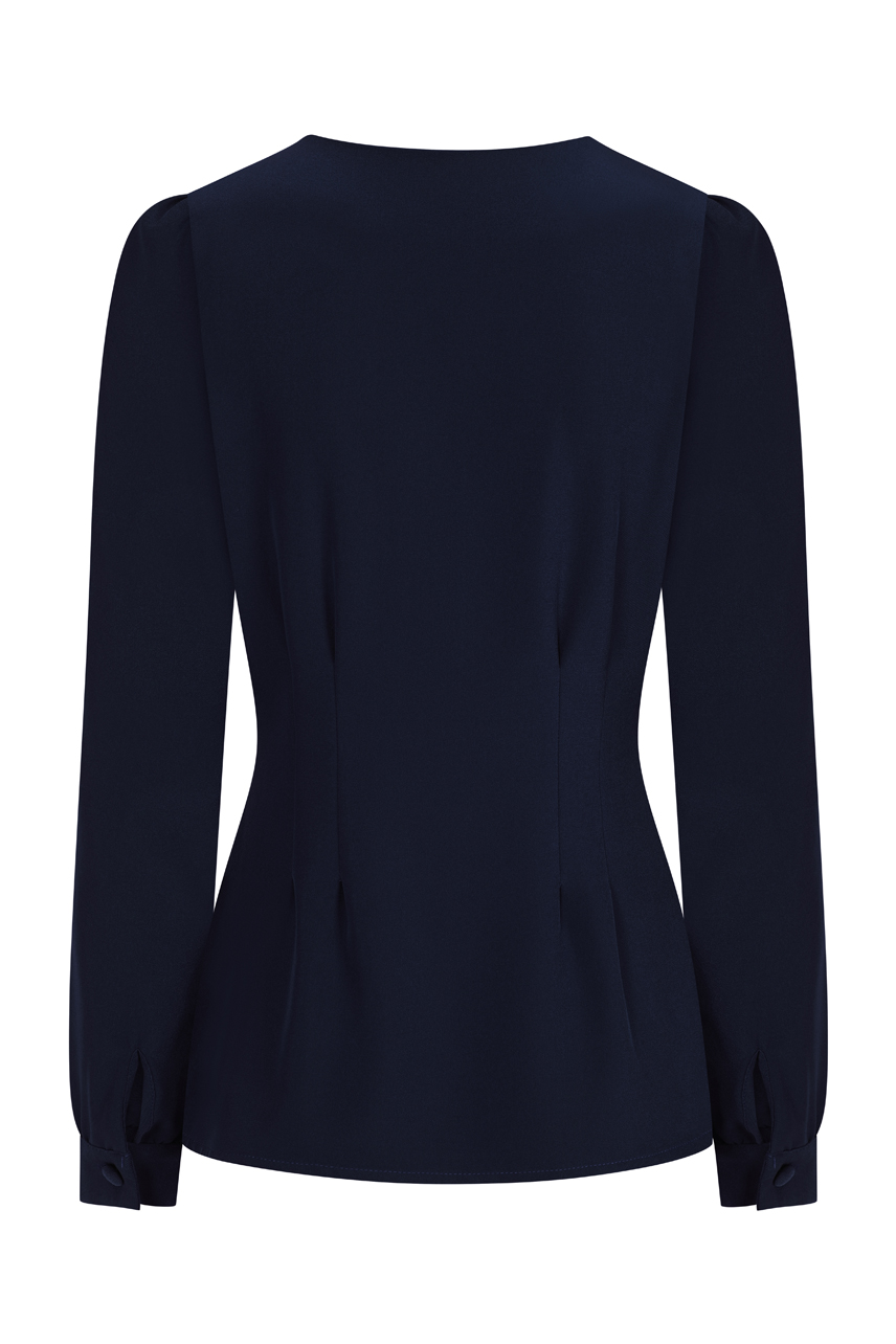 Nadine Blouse in Navy